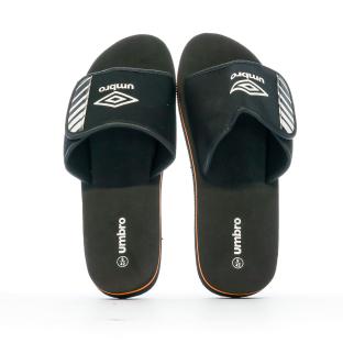 Claquettes Noir/Orange Homme Umbro Remo vue 0