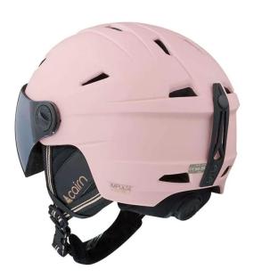 Casco de esquí rosa para mujer Cairn Impulse Visor Light ver 0