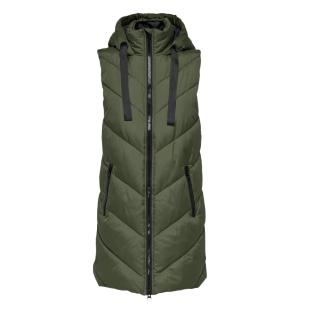 JDY Women's Khaki Padded Waistcoat Photo of the Espace des Marques %store% store - view of %key%