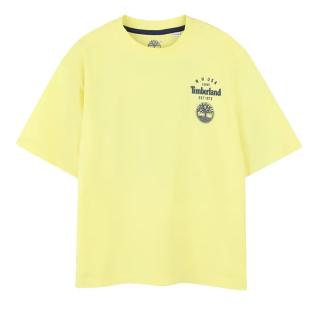 T-Shirt Jaune Garçon Timberland T60429 Yellow vue 0