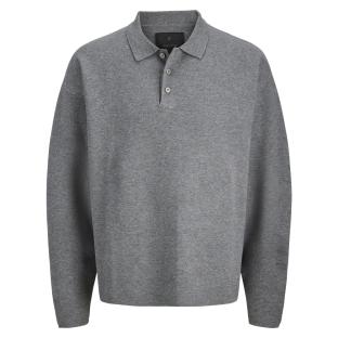 Pull Gris Homme Jack & Jones Bradfort vue 0