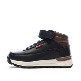 Baskets Noires/Marrons Garçon Levi's Ascot vue 0