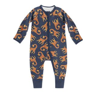 Pyjama Bébé Manches Longues Bleu Garçon Dim Girafes vue 0