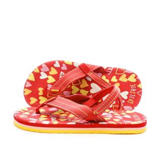 Tongs Rouge/Jaune Fille Cool Shoe vue 0