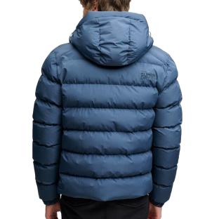 Doudoune bleu acier Homme Superdry Hooded Sports vue 0