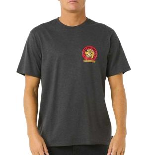 Camiseta hombre gris/negra Rip Curl Shaper Dirección ver 0