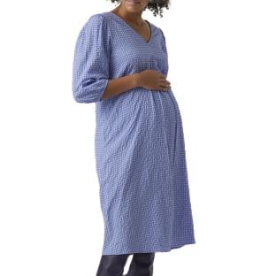 Robe Blanche/Bleu Femme Vero Moda MarternityCalf vue 0