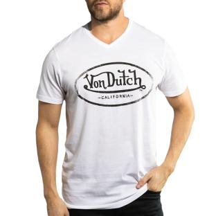 T-shirt Blanc Homme Von Dutch TYRON vue 0