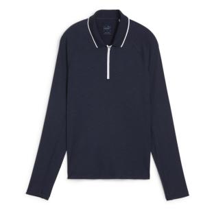 Polo de manga larga azul marino para mujer de Puma You ver 0