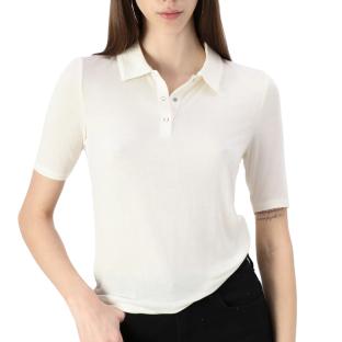 Women’s White JDY Sanni Polo Shirt 2/4 Photo of the Espace des Marques %store% store - view of %key%