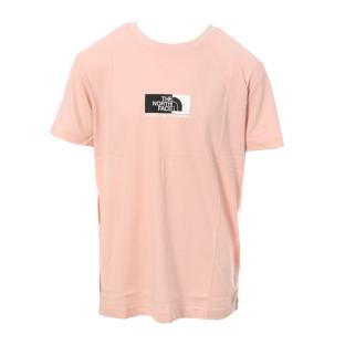 T-shirt Rose Garçon The North Face Split Box vue 0