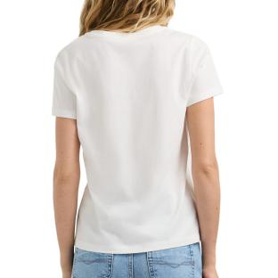 T-Shirt Blanc/Bleu Femme Pepe jeans Cristina vue 0