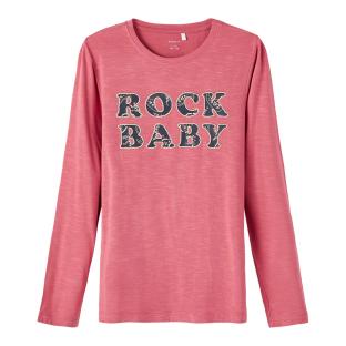T-shirt Rose Fille Name it ROCK vue 0