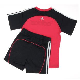 Ensemble Noir/Rose Fille Adidas Baby Pckge vue 0