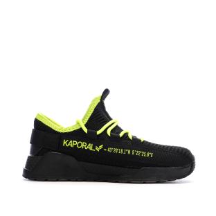 Baskets Noir/Jaune Garçon Kaporal Dofini vue 0