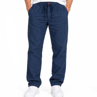 Pantalon fluide Bleu Homme RMS26 Lin vue 0