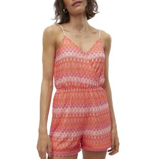 Combi-Short Rose/Rouge Femme Vero Moda Dicte Singlet vue 0