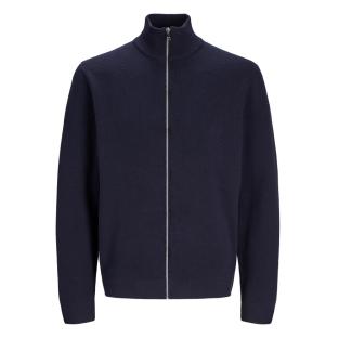 Pull Zippé Marine Homme Jack & Jones Milano vue 0