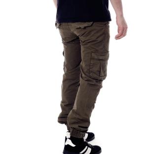 Pantalon Cargo Marron Foncé Homme Paname Brothers Carlos vue 0