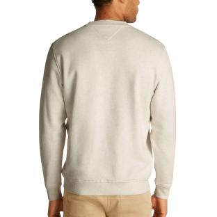 Sweat Beige Homme Tommy Hilfiger Linear Crew vue 0