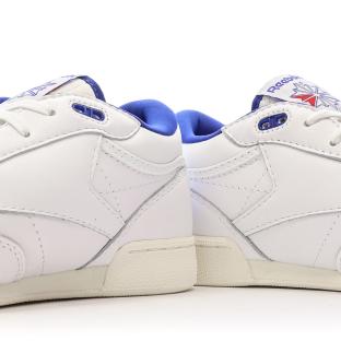 Baskets Blanches/Bleu Homme Reebok Vintage vue 0