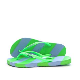 Tongs Bleu/Vert Femme Havaianas Slim Color Fun Infrad vue 0