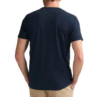 T-Shirt Marine Homme Petrol Industries Classic Print vue 0
