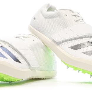 Chaussures d'Athlétisme Blanches Homme Adidas Jumpstar vue 0