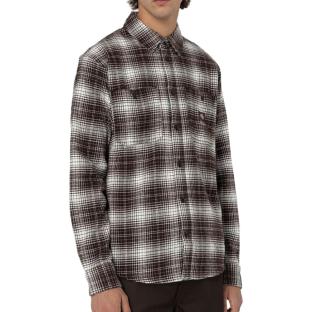 Chemise Marron/Blanc Homme Dickies Evansville vue 0