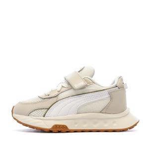 Baskets Beige/Blanches Garçon Puma Wild vue 0