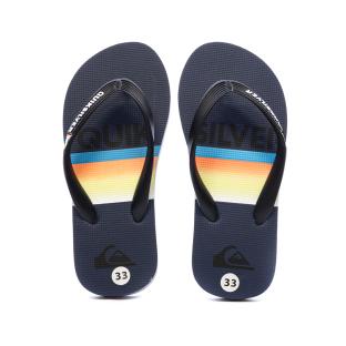 Tongs Noir/Marine Garçon Quiksilver Java Quik vue 0