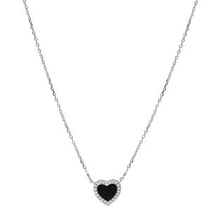 Clio Blue Angel Black Heart Necklace Photo of the Espace des Marques %store% store - view of %key%