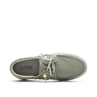 Chaussures bateau Vert Femme TBS Cotton Canvas Argile vue 0