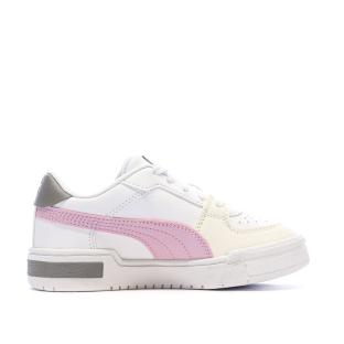 Baskets Blanches/Roses Fille Puma Ca Pro vue 0
