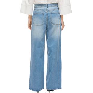 Jean Loose Bleu Femme Vila Vihelia vue 0
