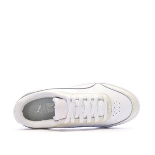 Baskets Blanc/Rose/Beige Femme Puma Carina Mia vue 0