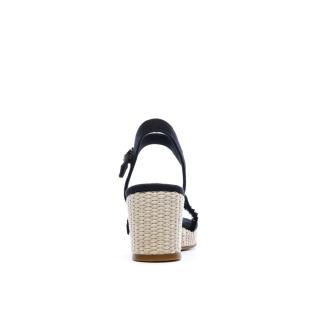 Sandales à Talons Noir Femme Tommy Hilfiger Wedgeee vue 0
