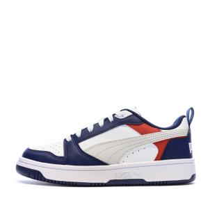 Baskets Marine/Blanc Garçon Rebound Low vue 0