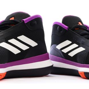 Chaussures de basketball Noires/Violettes Homme Adidas Bounce vue 0