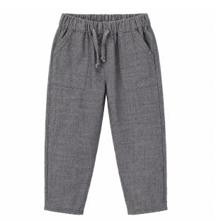 Pantalon Décontracté Gris Chiné Fille P'tit Mome Antoine vue 0
