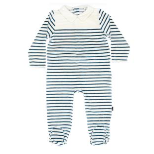 Pijama de rayas blanco/azul de niño Elle est ou la mer Jama ver 0