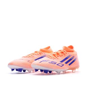 Chaussures de Foot Orange Adidas F50 League Mid FG/MG vue 0