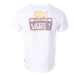 Camiseta Blanco Hombre Vans Plate ver 0