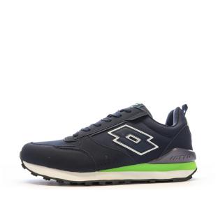 Baskets Marine/Vert Homme Lotto Twenty 5 vue 0