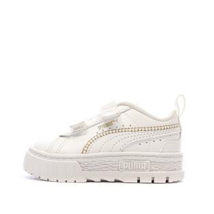 Baskets Blanches Fille Puma Stitching vue 0