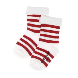 Chaussettes Blanc/Rouges Fille EOM Ossax vue 0