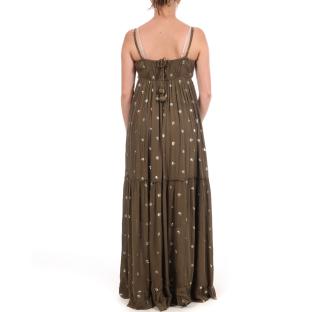 Vestido de color caqui para mujer EBEN ver 0