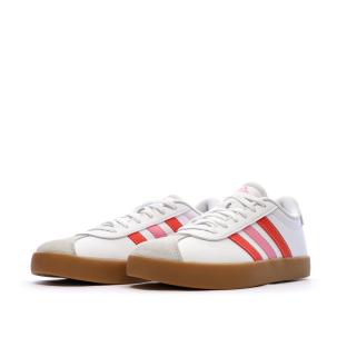 Women's White/Rose Sneakers Adidas Vl Court 3.0 K Photo of the Espace des Marques %store% store - view of %key%