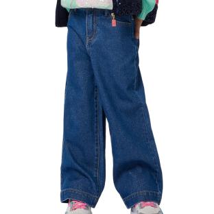Jean Loose Bleu Fille Billieblush Bleach vue 0