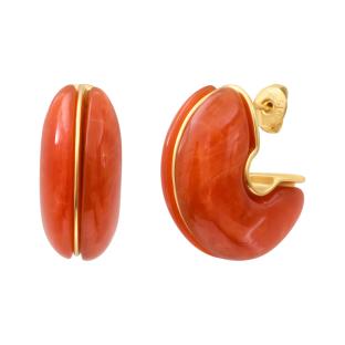 Orange/Red Women's Earrings Clio Blue Livia Photo of the Espace des Marques %store% store - view of %key%